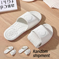[Portable Foldable Lightweight] FZT Portable Travel Business Trip Slippers, Unisex Foldable Quiet Lightweight Couple's Bathroom Slippers for Women, Travel Beach Business Trip Hotel Shower Slippers for Men, Shoes with Randomly Shipped Heart and U-Shaped Pa